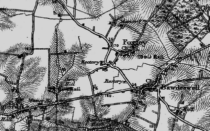 Old map of Bawdeswell Heath in 1898