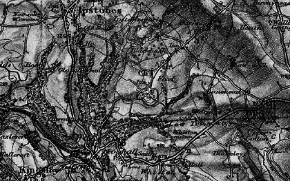 Old map of Foxt in 1897