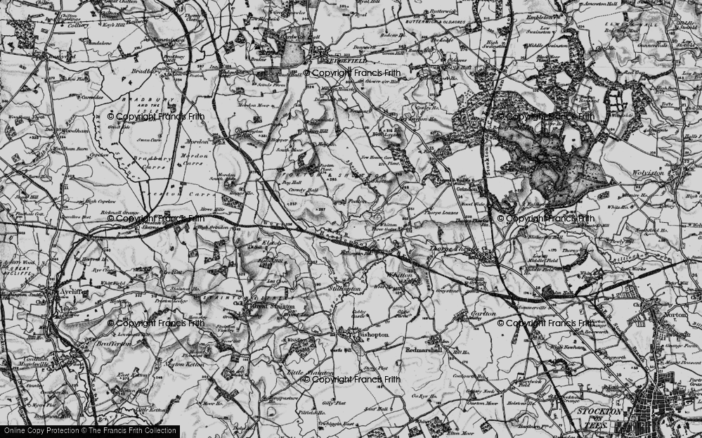 Old Map of Foxton, 1898 in 1898