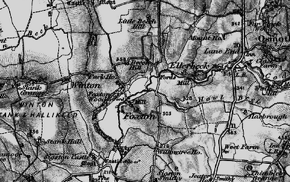 Old map of Foxton in 1898