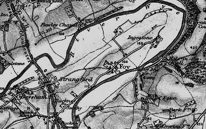 Old map of Foy in 1896