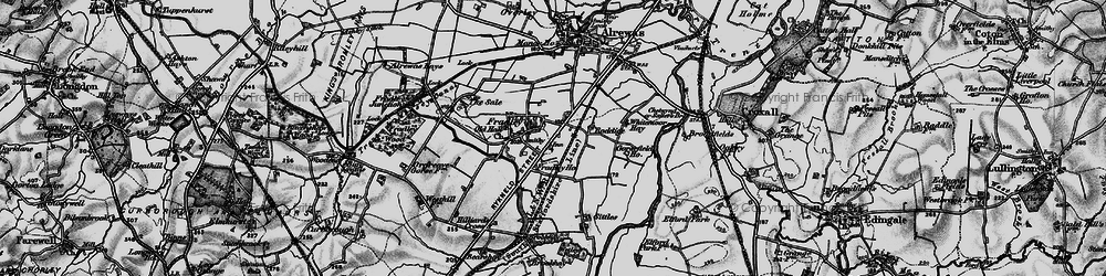 Old map of Fradley in 1898