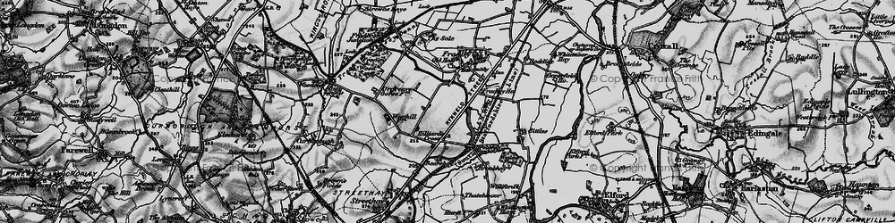 Old map of Fradley South in 1898
