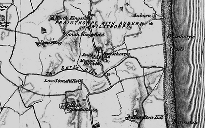 Old map of Fraisthorpe in 1897