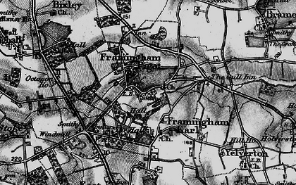 Old map of Framingham Pigot in 1898