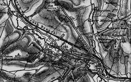 Old map of Frampton in 1898