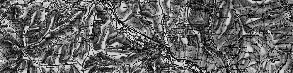 Old map of Frampton in 1898