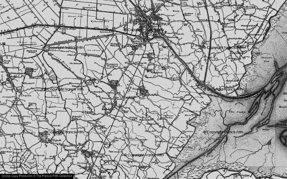 Old Map of Historic Map covering Wybert's Castle (Earthwork) in 1898