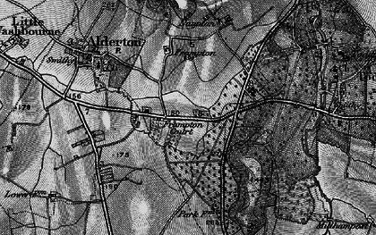 Old map of Frampton Court in 1896