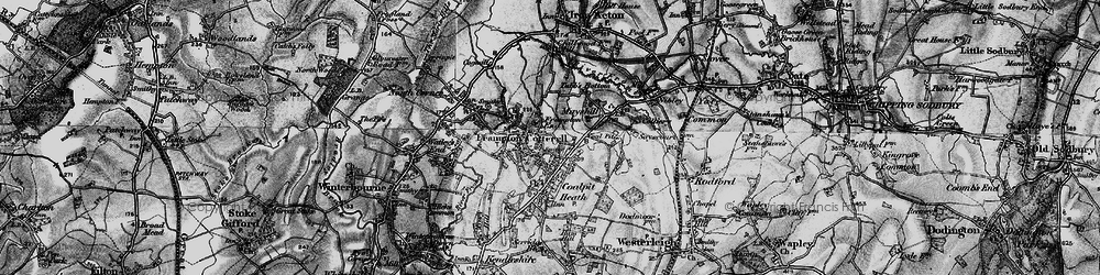 Old map of Frampton End in 1898