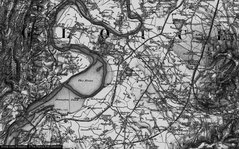 Old Map of Frampton On Severn, 1896 in 1896