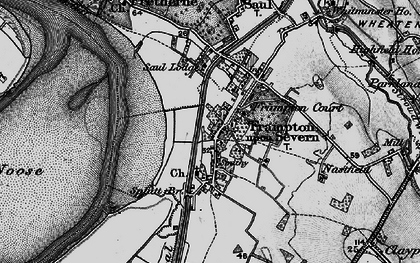 Old map of Frampton On Severn in 1896