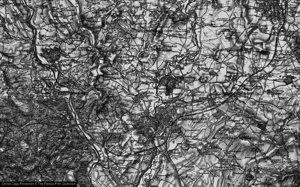 Old Map of Franche, 1899 in 1899