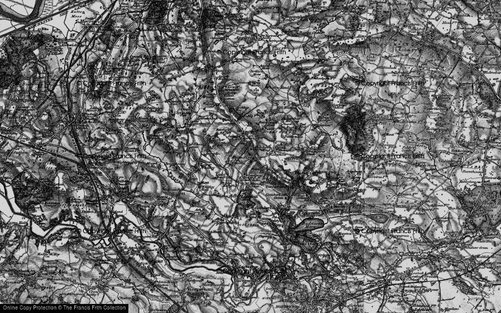 Old Map of Frandley, 1896 in 1896