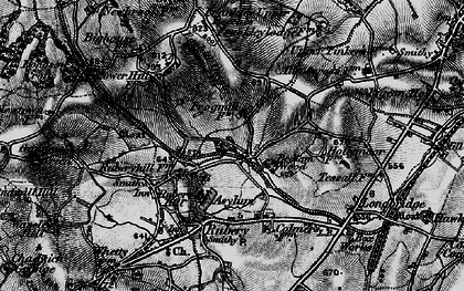Old map of Frankley in 1899