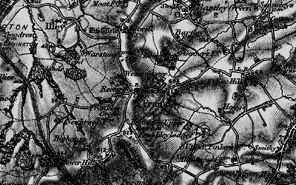 Old map of Frankley Green in 1899