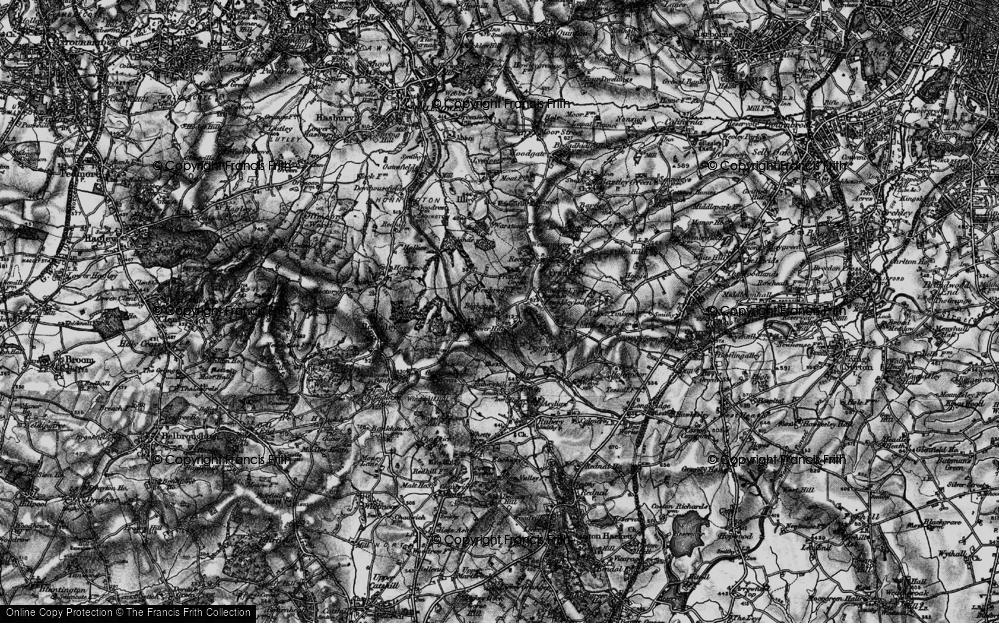 Old Map of Frankley Hill, 1899 in 1899
