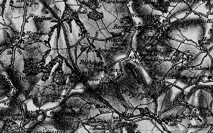 Old map of Frankley Hill in 1899