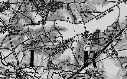 Old map of Frankton in 1898