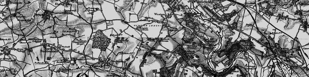Old map of Frans Green in 1898