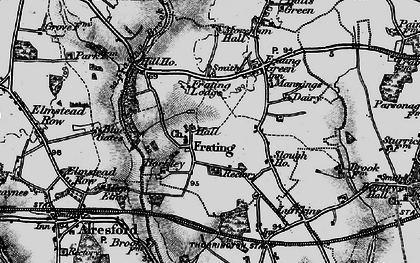 Old map of Frating in 1896