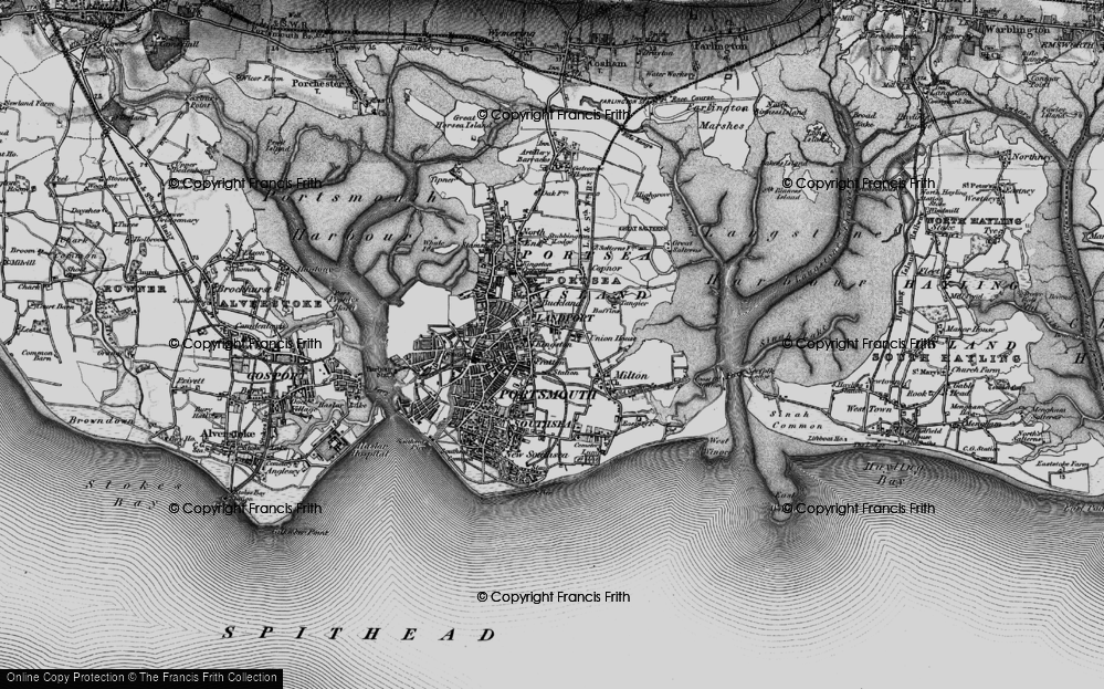 Old Map of Fratton, 1895 in 1895