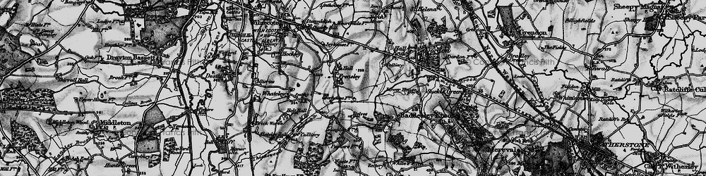 Old map of Penmire Brook in 1899