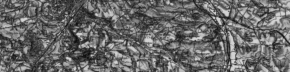 Old map of Frecheville in 1896