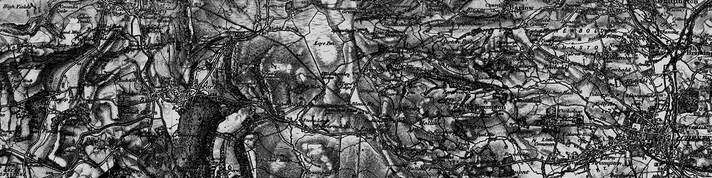 Old map of Blackleach Brook in 1896