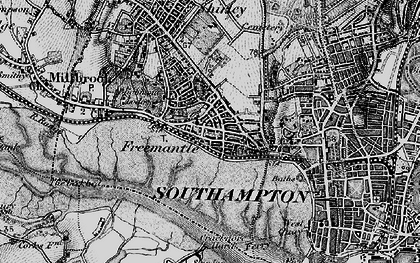 Old map of Freemantle in 1895