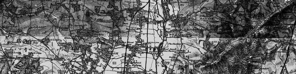 Old map of Freezy Water in 1896