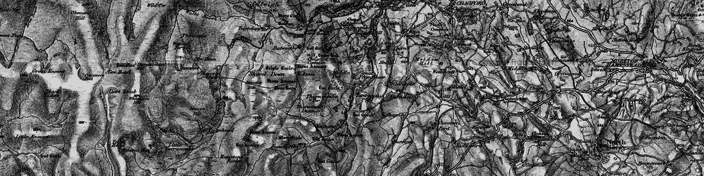 Old map of Fernworthy Forest in 1898