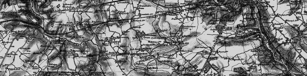 Old map of Frenches Green in 1896