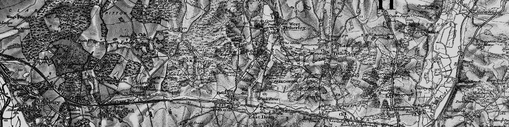 Old map of Bentley Wood in 1895