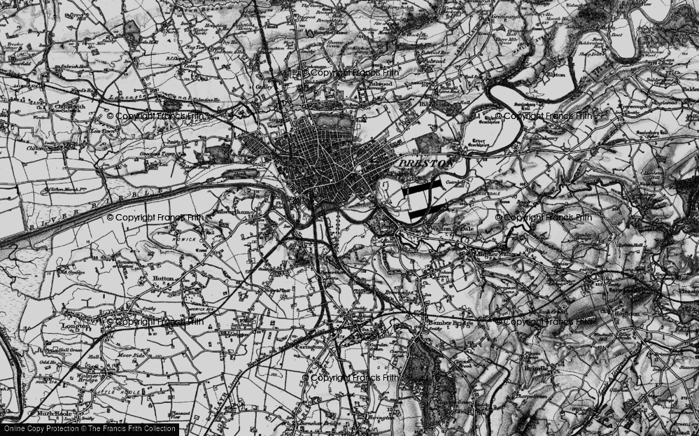 Old Map of Frenchwood, 1896 in 1896