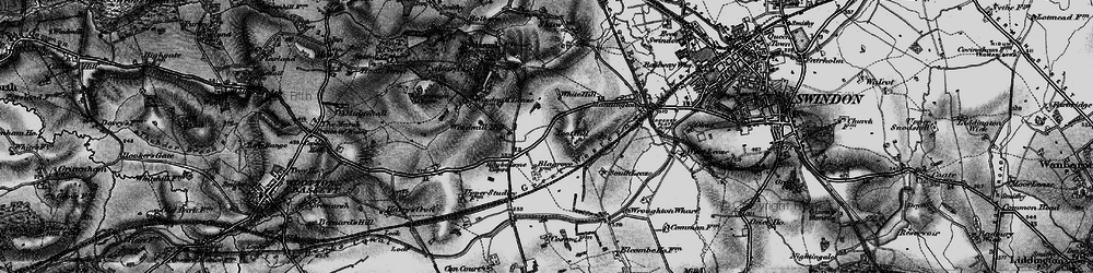 Old map of Costow in 1898