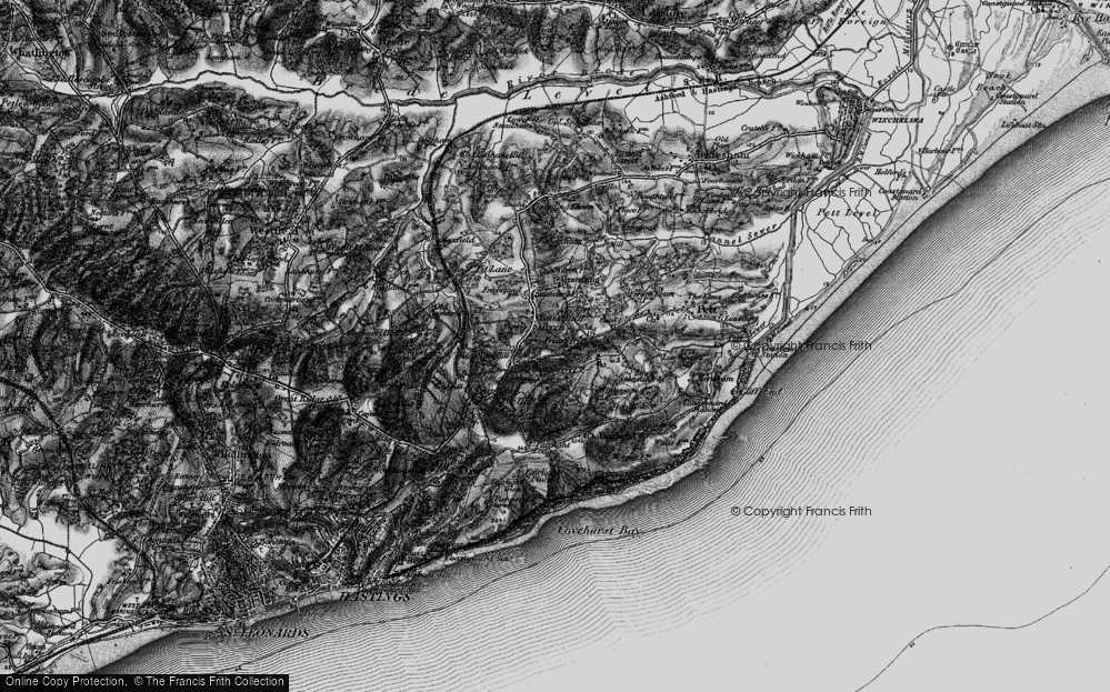 Old Map of Friar's Hill, 1895 in 1895