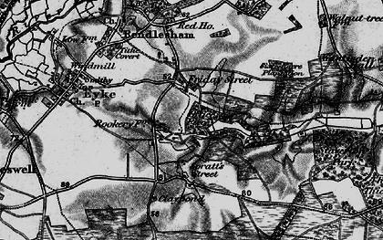 Old map of Woodbridge Airfield in 1895