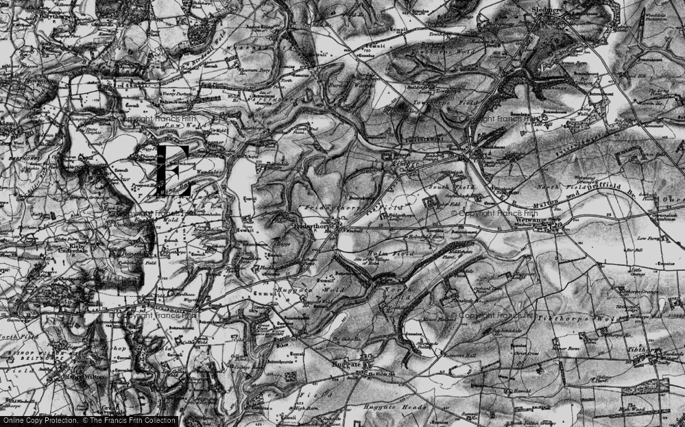 Old Map of Fridaythorpe, 1898 in 1898
