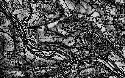 Old map of Friendly in 1896
