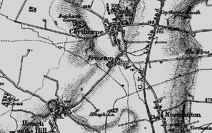 Old map of Frieston in 1895