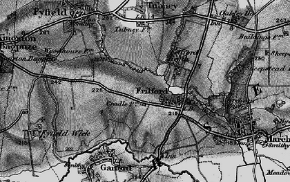 Old map of Frilford in 1895