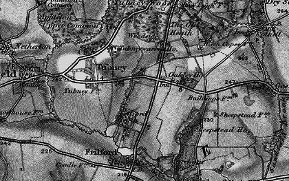 Old map of Frilford Heath in 1895