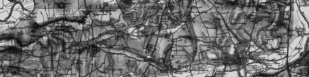 Old map of Frilford Heath in 1895