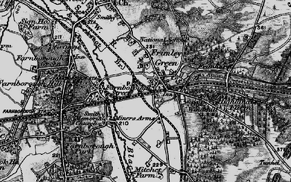 Old map of Frimley Green in 1895