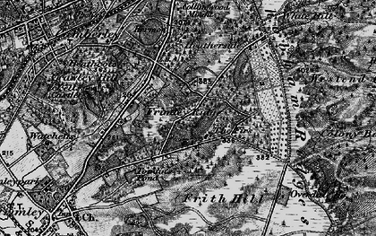Old map of Frimley Ridge in 1895