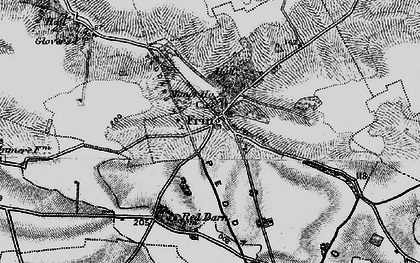 Old map of Fring in 1898