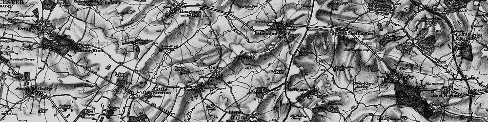 Old map of Billesdon Brook in 1899