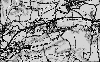 Old map of Bran Hills in 1899