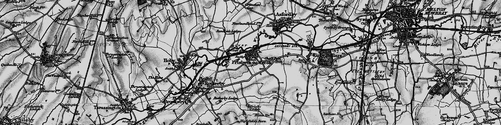 Old map of Frisby on the Wreake in 1899